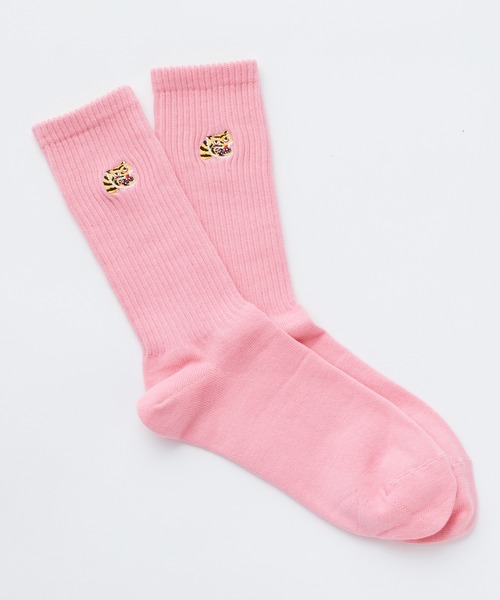 WHIMSIC（ウィムジック）の「【UNISEX】スーベニアソックス（ソックス/靴下・メンズ・パープル/ホワイト/ピンク/グレー/ブルー・FREE）」の5枚目の写真