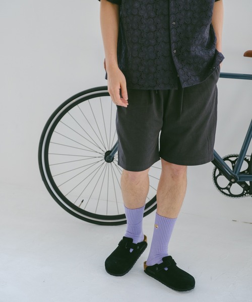 WHIMSIC（ウィムジック）の「【UNISEX】スーベニアソックス（ソックス/靴下・メンズ・パープル/ホワイト/ピンク/グレー/ブルー・FREE）」の13枚目の写真