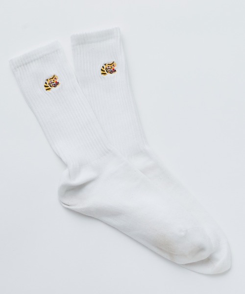 WHIMSIC（ウィムジック）の「【UNISEX】スーベニアソックス（ソックス/靴下・メンズ・パープル/ホワイト/ピンク/グレー/ブルー・FREE）」の15枚目の写真