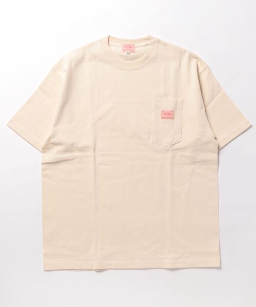 BIG MIKE（ビッグマイク）の「BIG MIKE ビッグマイク/ 9.1oz ヘビーウェイト ワイドシルエット サングラスポケット 半袖Tシャツ ポケT ユニセックス 102328520（Tシャツ/カットソー・メンズ・ホワイト/ブラック/グレー/サンドベージュ/ナチュラル/グレイッシュブルー・MEDIUM/LARGE/X-LARGE）」の5枚目の写真