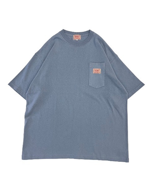 BIG MIKE（ビッグマイク）の「BIG MIKE ビッグマイク/ 9.1oz ヘビーウェイト ワイドシルエット サングラスポケット 半袖Tシャツ ポケT ユニセックス 102328520（Tシャツ/カットソー・メンズ・ホワイト/ブラック/グレー/サンドベージュ/ナチュラル/グレイッシュブルー・MEDIUM/LARGE/X-LARGE）」の7枚目の写真