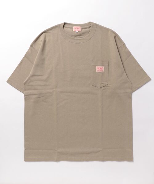 BIG MIKE（ビッグマイク）の「BIG MIKE ビッグマイク/ 9.1oz ヘビーウェイト ワイドシルエット サングラスポケット 半袖Tシャツ ポケT ユニセックス 102328520（Tシャツ/カットソー・メンズ・ホワイト/ブラック/グレー/サンドベージュ/ナチュラル/グレイッシュブルー・MEDIUM/LARGE/X-LARGE）」の18枚目の写真