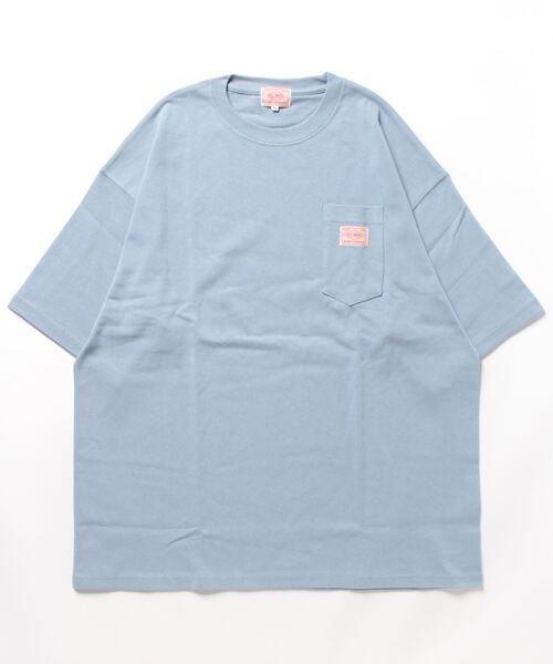 BIG MIKE（ビッグマイク）の「BIG MIKE ビッグマイク/ 9.1oz ヘビーウェイト ワイドシルエット サングラスポケット 半袖Tシャツ ポケT ユニセックス 102328520（Tシャツ/カットソー・メンズ・ホワイト/ブラック/グレー/サンドベージュ/ナチュラル/グレイッシュブルー・MEDIUM/LARGE/X-LARGE）」の17枚目の写真