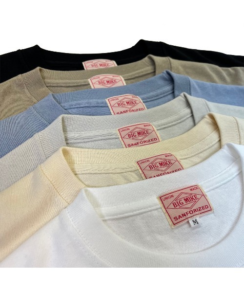 BIG MIKE（ビッグマイク）の「BIG MIKE ビッグマイク/ 9.1oz ヘビーウェイト ワイドシルエット サングラスポケット 半袖Tシャツ ポケT ユニセックス 102328520（Tシャツ/カットソー・メンズ・ホワイト/ブラック/グレー/サンドベージュ/ナチュラル/グレイッシュブルー・MEDIUM/LARGE/X-LARGE）」の22枚目の写真