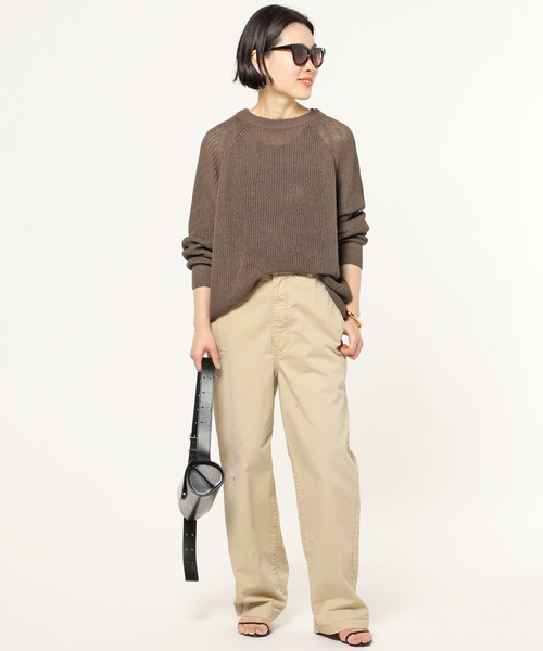 AP STUDIO（エーピーストゥディオ）の「SCENTOF チノパンツ（チノパンツ・レディース・ベージュ・38/36）」の4枚目の写真