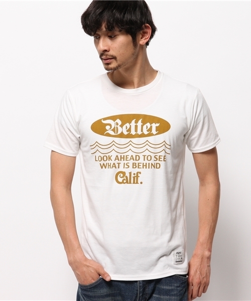 OUTLET(アウトレット)の「【CIAOPANIC TYPY】BetterプリントTee(Tシャツ/カットソー・メンズ・グレー/ピンク/ホワイト・LARGE/SMALL/MEDIUM)」の2枚目の写真