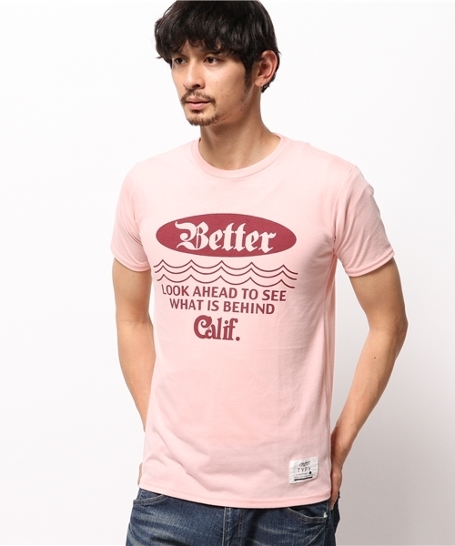 OUTLET(アウトレット)の「【CIAOPANIC TYPY】BetterプリントTee(Tシャツ/カットソー・メンズ・グレー/ピンク/ホワイト・LARGE/SMALL/MEDIUM)」の3枚目の写真