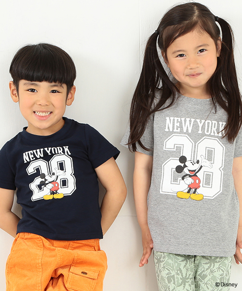 B:MING by BEAMS(ビーミングバイビームス)の「Disney|ビーミング ライフストア / プリントTシャツ NEW YORK(Tシャツ/カットソー・キッズ・ネイビー/グレー・100/120/150/140/110/130/80/90)」の11枚目の写真