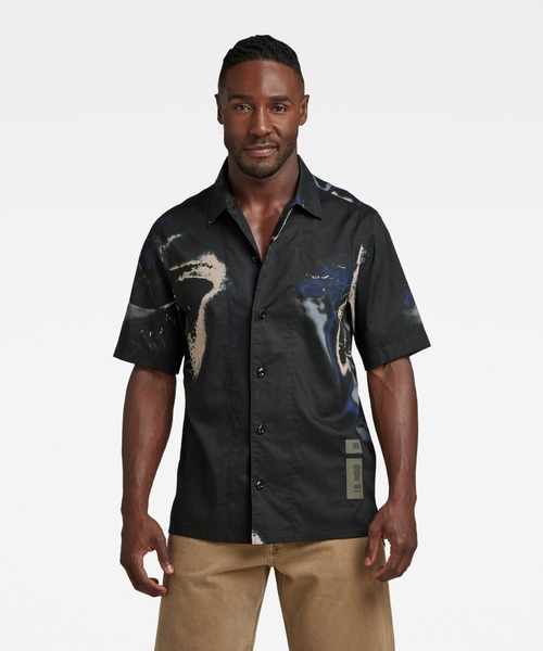 G-STAR(ジースター)の「FESTIVAL SHIRT/総柄シャツ(シャツ/ブラウス・メンズ・ブルー系その他/ブルー系その他2・LARGE/MEDIUM/SMALL/X-SMALL/X-LARGE)」の1枚目の写真