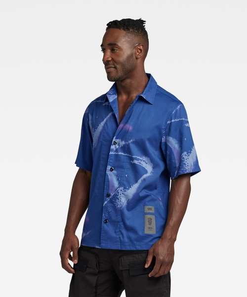 G-STAR(ジースター)の「FESTIVAL SHIRT/総柄シャツ(シャツ/ブラウス・メンズ・ブルー系その他/ブルー系その他2・LARGE/MEDIUM/SMALL/X-SMALL/X-LARGE)」の3枚目の写真
