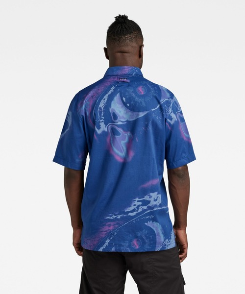 G-STAR(ジースター)の「FESTIVAL SHIRT/総柄シャツ(シャツ/ブラウス・メンズ・ブルー系その他/ブルー系その他2・LARGE/MEDIUM/SMALL/X-SMALL/X-LARGE)」の4枚目の写真