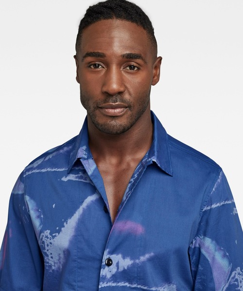 G-STAR(ジースター)の「FESTIVAL SHIRT/総柄シャツ(シャツ/ブラウス・メンズ・ブルー系その他/ブルー系その他2・LARGE/MEDIUM/SMALL/X-SMALL/X-LARGE)」の5枚目の写真