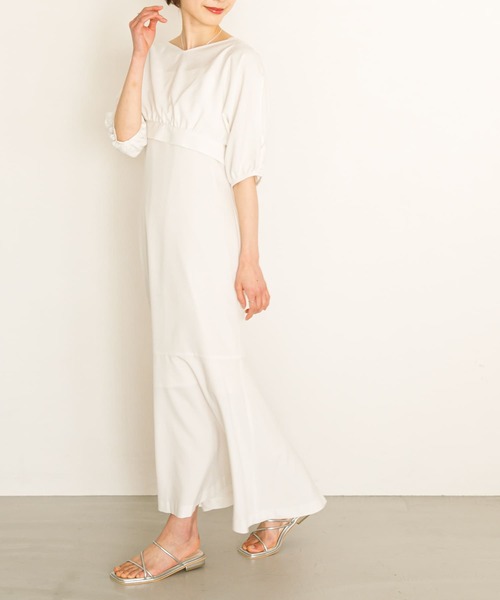 HEYUMM(ヘユム)の「アンサンブルワンピース(ワンピース・レディース・ブラック/ベージュ/オフホワイト・ONE/S)」の1枚目の写真