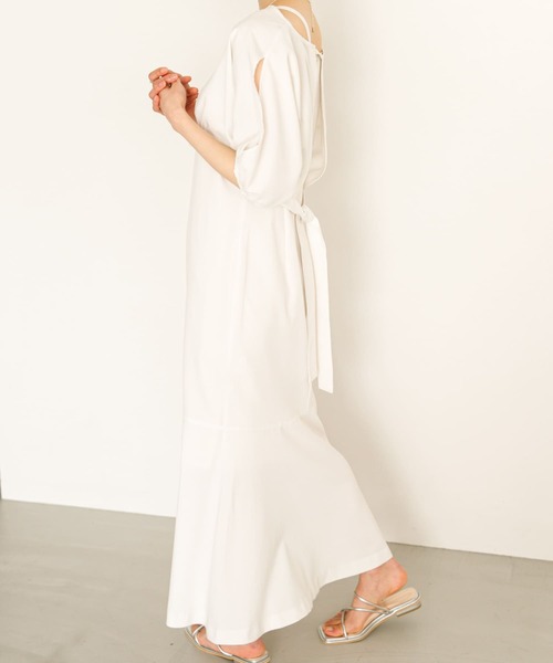 HEYUMM(ヘユム)の「アンサンブルワンピース(ワンピース・レディース・ブラック/ベージュ/オフホワイト・ONE/S)」の6枚目の写真