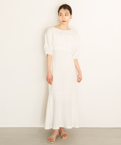 HEYUMM(ヘユム)の「アンサンブルワンピース(ワンピース・レディース・ブラック/ベージュ/オフホワイト・ONE/S)」の8枚目の写真