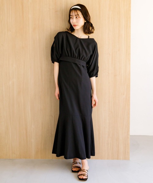 HEYUMM(ヘユム)の「アンサンブルワンピース(ワンピース・レディース・ブラック/ベージュ/オフホワイト・ONE/S)」の16枚目の写真