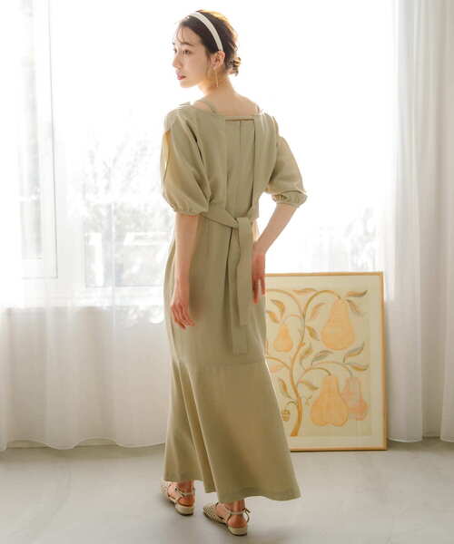 HEYUMM(ヘユム)の「アンサンブルワンピース(ワンピース・レディース・ブラック/ベージュ/オフホワイト・ONE/S)」の21枚目の写真