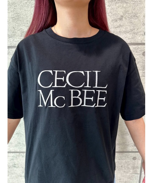 CECIL McBEE(セシルマクビー)の「リバイバルロゴTシャツ(Tシャツ/カットソー・レディース・オフホワイト/ブラック・MEDIUM)」の6枚目の写真
