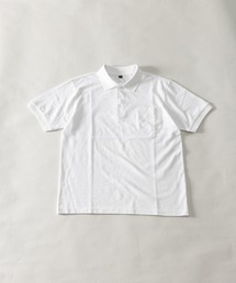 NYLAUS | レギュラーシルエット 鹿の子 胸ポケット付き ポロシャツ(ポロシャツ)