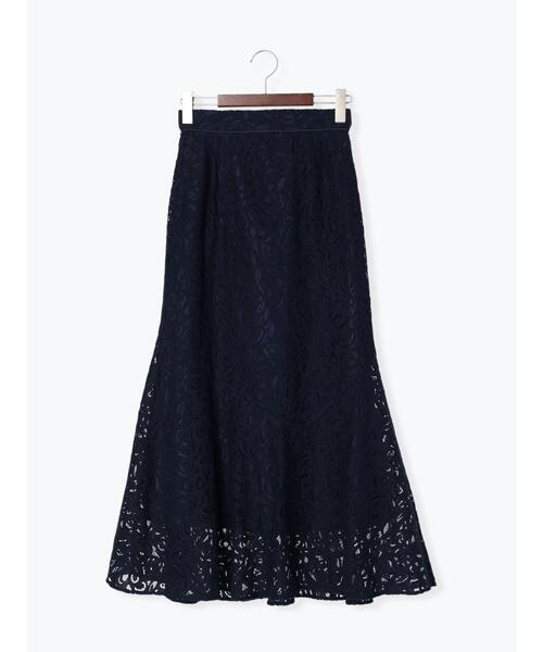 Te chichi（テチチ）の「ラッセルレースマーメイドスカート（スカート・レディース・ネイビー/グリーン/オフホワイト・ﾌﾘ-）」の21枚目の写真