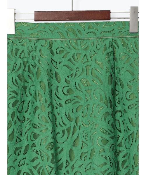 Te chichi（テチチ）の「ラッセルレースマーメイドスカート（スカート・レディース・ネイビー/グリーン/オフホワイト・ﾌﾘ-）」の18枚目の写真