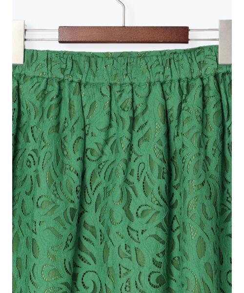 Te chichi（テチチ）の「ラッセルレースマーメイドスカート（スカート・レディース・ネイビー/グリーン/オフホワイト・ﾌﾘ-）」の15枚目の写真