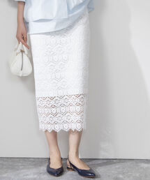 NOLLEY’S Sophi | 《手洗い可能》クロッシェタイルレースタイトスカート(スカート)