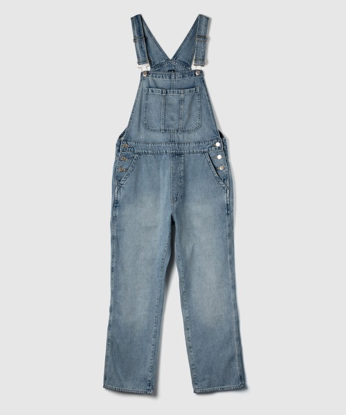 GAP(ギャップ)の「ウォッシュウェル スローチー デニムオーバーオール(サロペット/オーバーオール・レディース・ライトインディゴブルー・XS/S/M/L/XXS)」の3枚目の写真