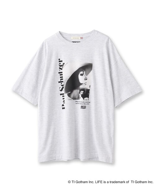 GOOD ROCK SPEED（グッドロックスピード）の「◆【LIFE×GOOD ROCK SPEED】 LIFEフォトTシャツ（Tシャツ/カットソー・レディース・アイボリー/ブラック/グレー・02）」の4枚目の写真