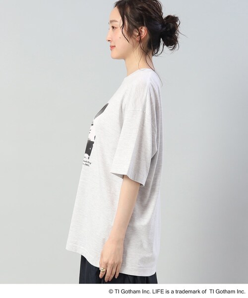 GOOD ROCK SPEED（グッドロックスピード）の「◆【LIFE×GOOD ROCK SPEED】 LIFEフォトTシャツ（Tシャツ/カットソー・レディース・アイボリー/ブラック/グレー・02）」の6枚目の写真