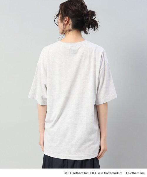 GOOD ROCK SPEED（グッドロックスピード）の「◆【LIFE×GOOD ROCK SPEED】 LIFEフォトTシャツ（Tシャツ/カットソー・レディース・アイボリー/ブラック/グレー・02）」の7枚目の写真