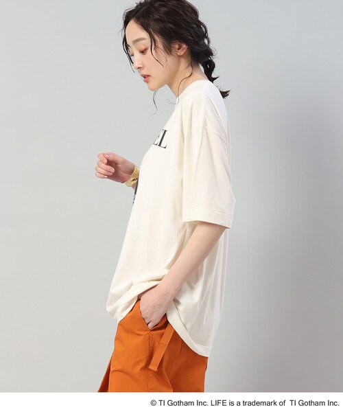 GOOD ROCK SPEED（グッドロックスピード）の「◆【LIFE×GOOD ROCK SPEED】 LIFEフォトTシャツ（Tシャツ/カットソー・レディース・アイボリー/ブラック/グレー・02）」の15枚目の写真