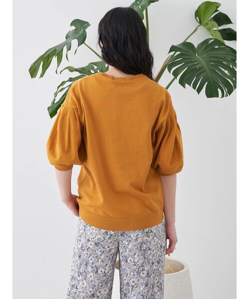 AMERICAN HOLIC（アメリカンホリック）の「ボリュームスリーブニットプルオーバー（ニット/セーター・レディース・オフホワイト/イエロー/グリーン/ネイビー・L/M）」の16枚目の写真