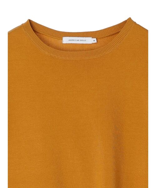AMERICAN HOLIC（アメリカンホリック）の「ボリュームスリーブニットプルオーバー（ニット/セーター・レディース・オフホワイト/イエロー/グリーン/ネイビー・L/M）」の22枚目の写真