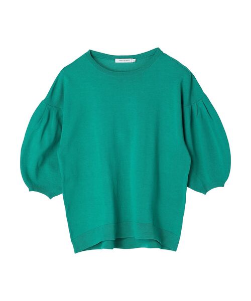 AMERICAN HOLIC（アメリカンホリック）の「ボリュームスリーブニットプルオーバー（ニット/セーター・レディース・オフホワイト/イエロー/グリーン/ネイビー・L/M）」の8枚目の写真