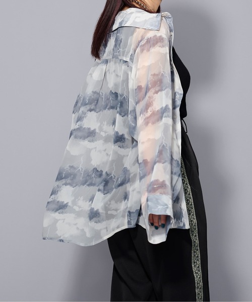 Ellno Loset（エルノロゼット）の「2wayアームスリットアソートシアーシャツ（シャツ/ブラウス・メンズ・グレー系その他/ブラック系その他/ブラック/ホワイト・MEDIUM/SMALL/LARGE）」の22枚目の写真