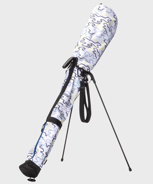 Psycho Bunny TECNO ART セルフスタンド バッグ GOLF] TECNO ARTセルフスタンドバッグ サイコバニー PBMG3FK2 テクノ