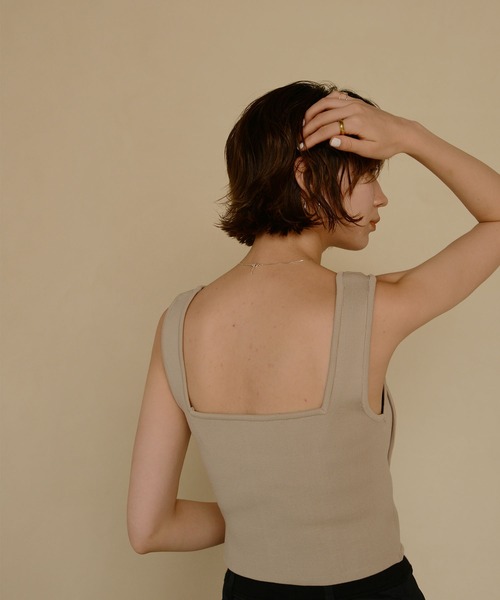 MATURED（マチュアード）の「【MATURED/マチュアード】ニットビスチェ（ニット/セーター・レディース・ダークグリーン/ブラック・FREE）」の6枚目の写真