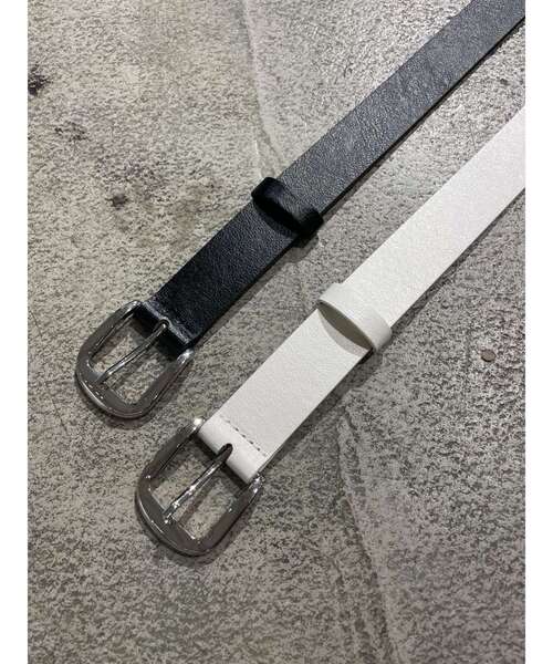 EMODA（エモダ）の「スクエアバックルベルト（ベルト・レディース・ブラック/ホワイト・FREE）」の9枚目の写真