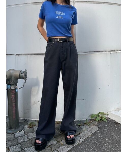 EMODA（エモダ）の「スクエアバックルベルト（ベルト・レディース・ブラック/ホワイト・FREE）」の4枚目の写真