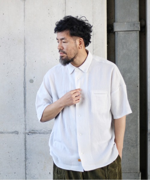 NATAL DESIGN(ネイタルデザイン)の「RANDY BIG SHIRTS GAZE(シャツ/ブラウス・メンズ・ホワイト/サックスブルー/オレンジ/ブルー・MEDIUM/LARGE/SMALL)」の2枚目の写真