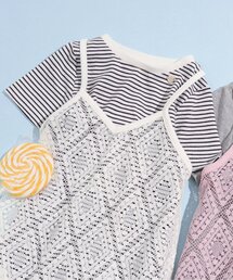 apres les cours | レースキャミワンピ＆Tシャツワンピセット(ワンピース)