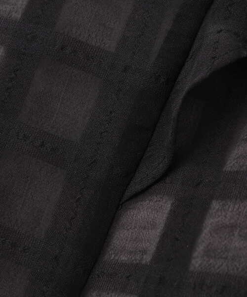 PROPORTION BODY DRESSING(プロポーションボディドレッシング)の「モノトーンシアーチェックラッフルブラウス / 1213210601(シャツ/ブラウス・レディース・ブラック/ブラック系その他/ホワイト系その他・SMALL/MEDIUM)」の15枚目の写真