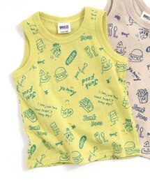 ジャンクフード柄タンクトップ