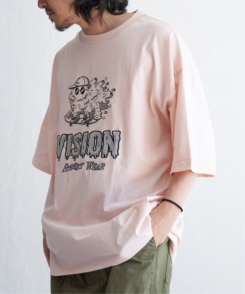 VISION STREET WEAR(ヴィジョンストリートウェア)の「VISION STREET WEAR ヴィジョンストリートウェア モンスタースケーターオーバーTシャツ(Tシャツ/カットソー・メンズ・ブラック/ホワイト/ピンク・M/L)」の3枚目の写真