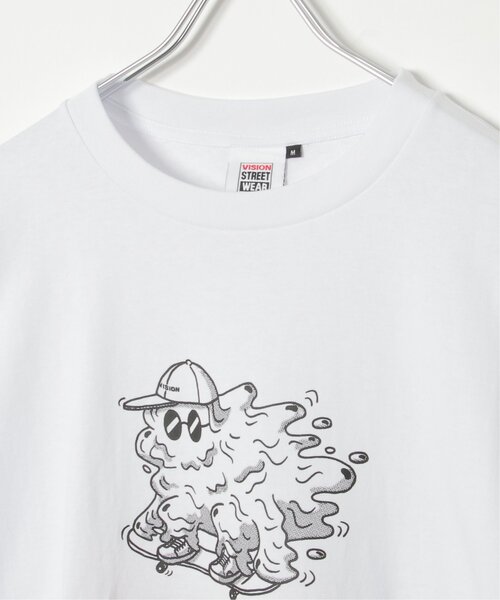 VISION STREET WEAR(ヴィジョンストリートウェア)の「VISION STREET WEAR ヴィジョンストリートウェア モンスタースケーターオーバーTシャツ(Tシャツ/カットソー・メンズ・ブラック/ホワイト/ピンク・M/L)」の8枚目の写真