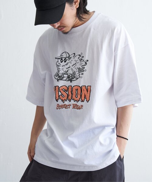 VISION STREET WEAR(ヴィジョンストリートウェア)の「VISION STREET WEAR ヴィジョンストリートウェア モンスタースケーターオーバーTシャツ(Tシャツ/カットソー・メンズ・ブラック/ホワイト/ピンク・M/L)」の16枚目の写真