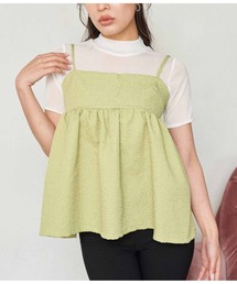 シアーインナーふくれジャガードキャミソール セット