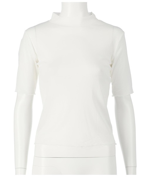 ANAP（アナップ）の「シアーインナーふくれジャガードキャミソール セット（Tシャツ/カットソー・レディース・ブラック/グリーン/アイボリー・FREE）」の11枚目の写真