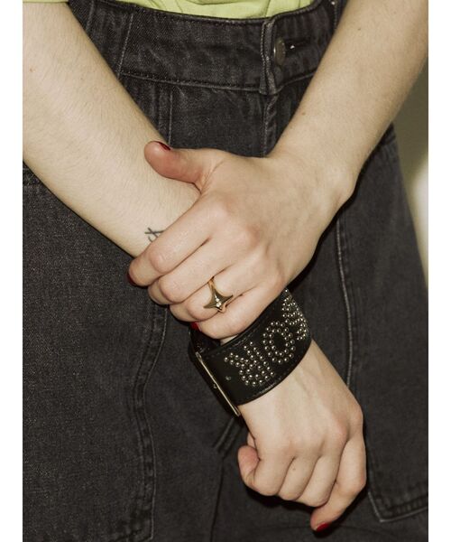 jouetie（ジュエティ）の「スタッズロゴブレスレット（ブレスレット・レディース・オフホワイト/ブラック/ボルドー・FREE）」の13枚目の写真